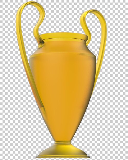 Trophée Sur Fond Transparent Illustration De Rendu 3d