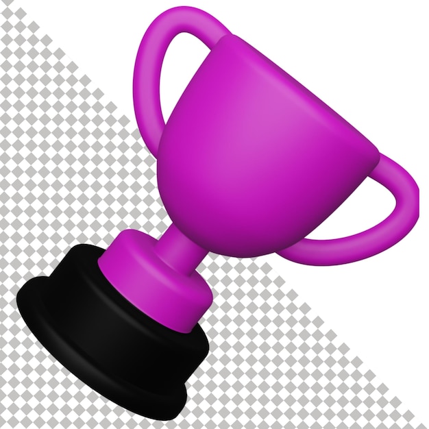 PSD trophée icône 3d