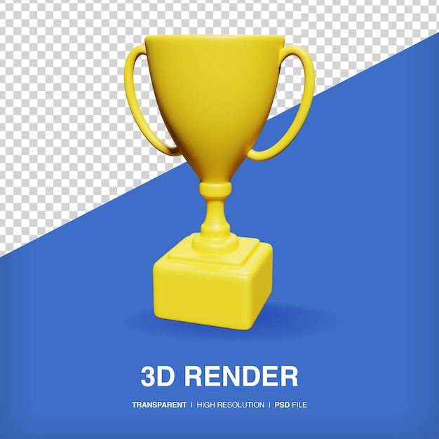 PSD trophée icône 3d