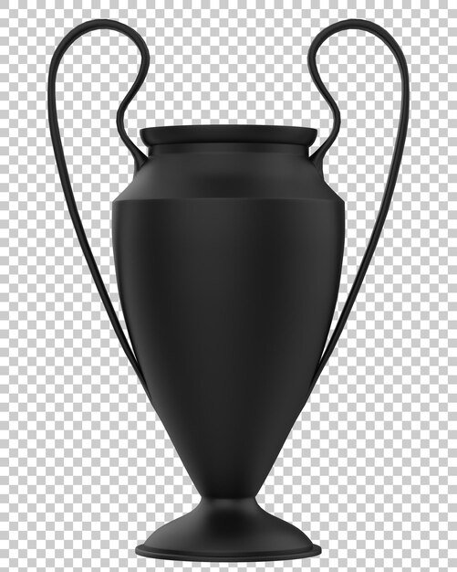 PSD trophée isolé sur fond transparent illustration de rendu 3d