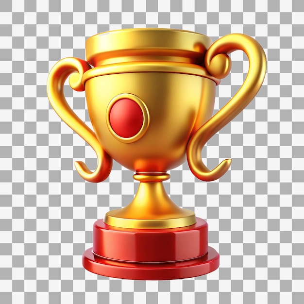 Trophée d'or symbole de victoire et de réussite
