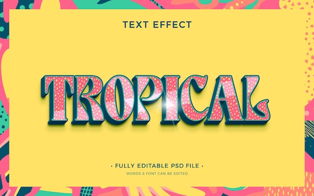 Tropischer Texteffekt
