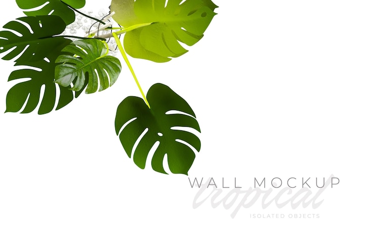 PSD tropischer und sommerlicher hintergrund mockup
