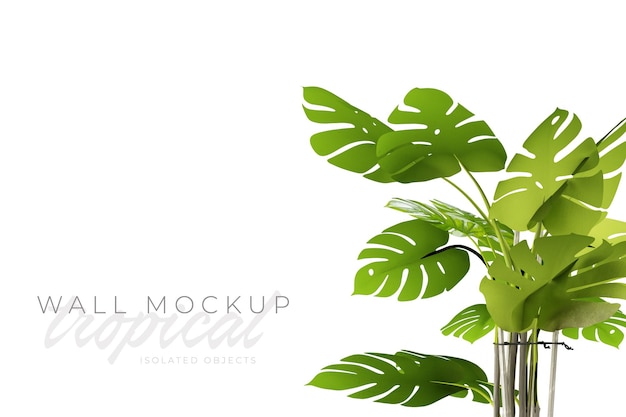 Tropischer und sommerlicher Hintergrund Mockup