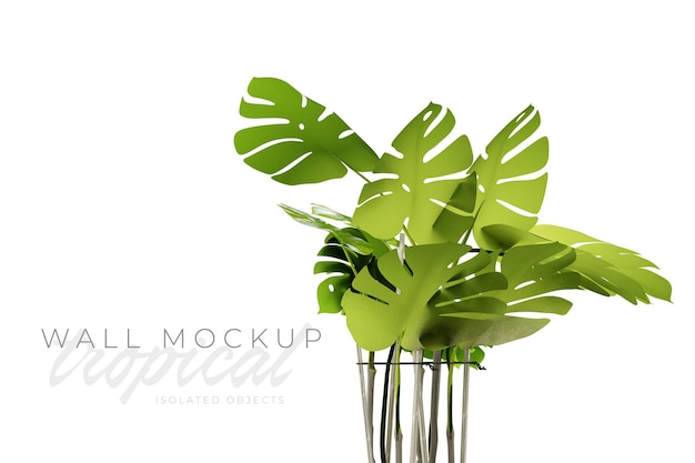 Tropischer und sommerlicher Hintergrund Mockup