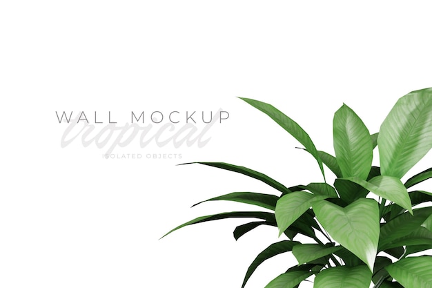 Tropischer und sommerlicher Hintergrund Mockup