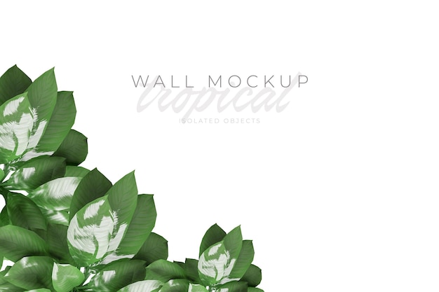 Tropischer und sommerlicher Hintergrund Mockup