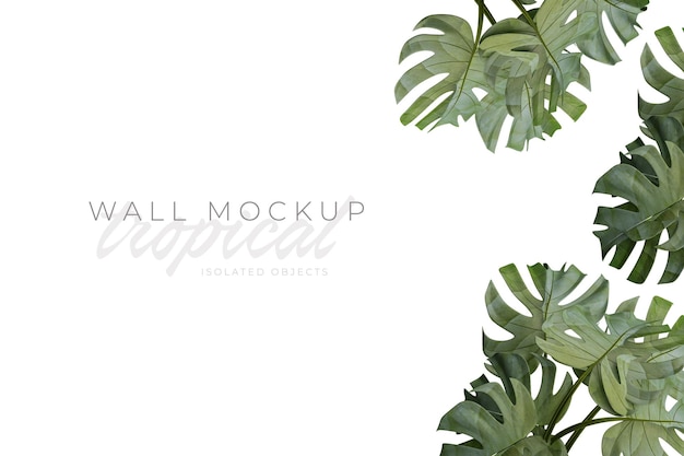 PSD tropischer und sommerlicher hintergrund mockup