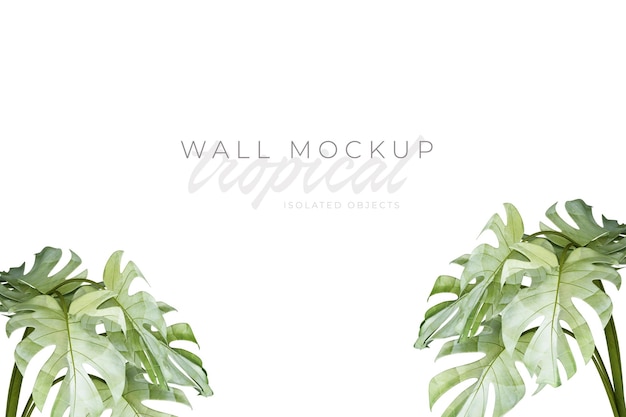 Tropischer und sommerlicher Hintergrund Mockup