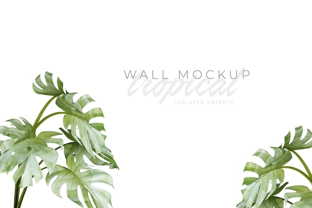 Tropischer und sommerlicher Hintergrund Mockup