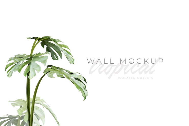 PSD tropischer und sommerlicher hintergrund mockup