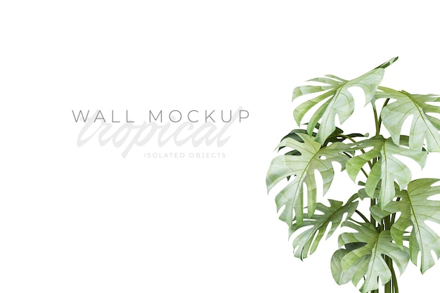 Tropischer und sommerlicher Hintergrund Mockup