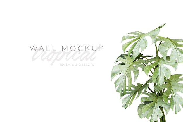 PSD tropischer und sommerlicher hintergrund mockup