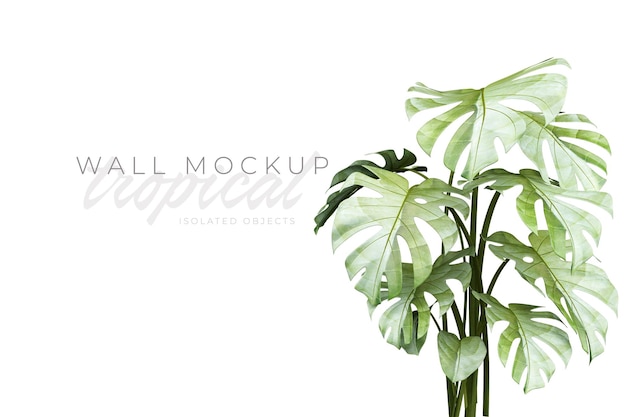Tropischer und sommerlicher Hintergrund Mockup