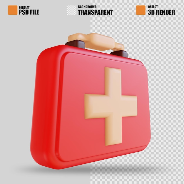 Trousse De Secours D'illustration 3d Adaptée Au Camping 3