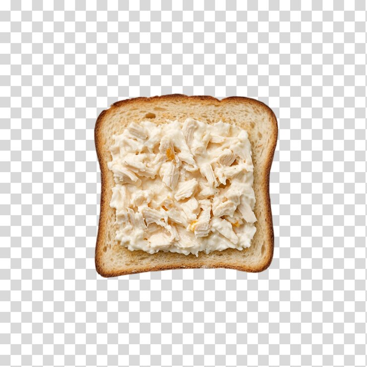 PSD un trozo de pan con mantequilla aislado sobre un fondo transparente recorte png