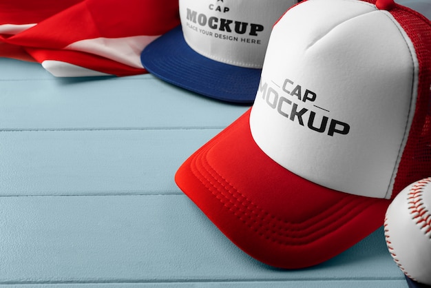Trucker-Hutmodell mit Baseball