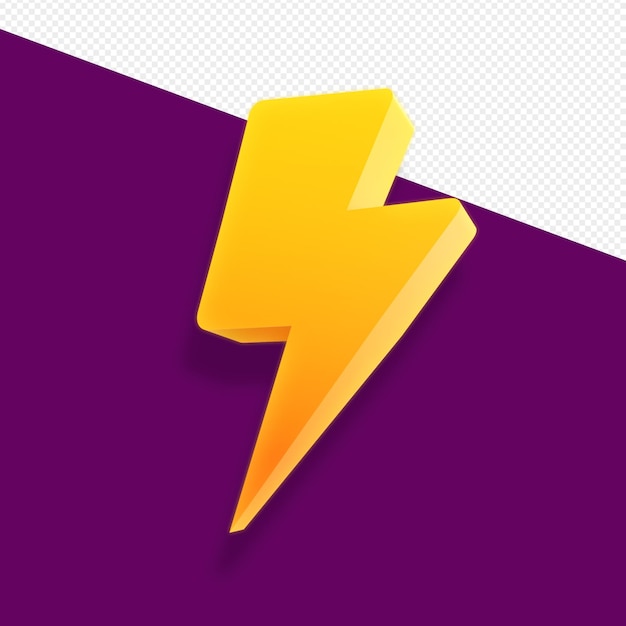 trueno amarillo 3d