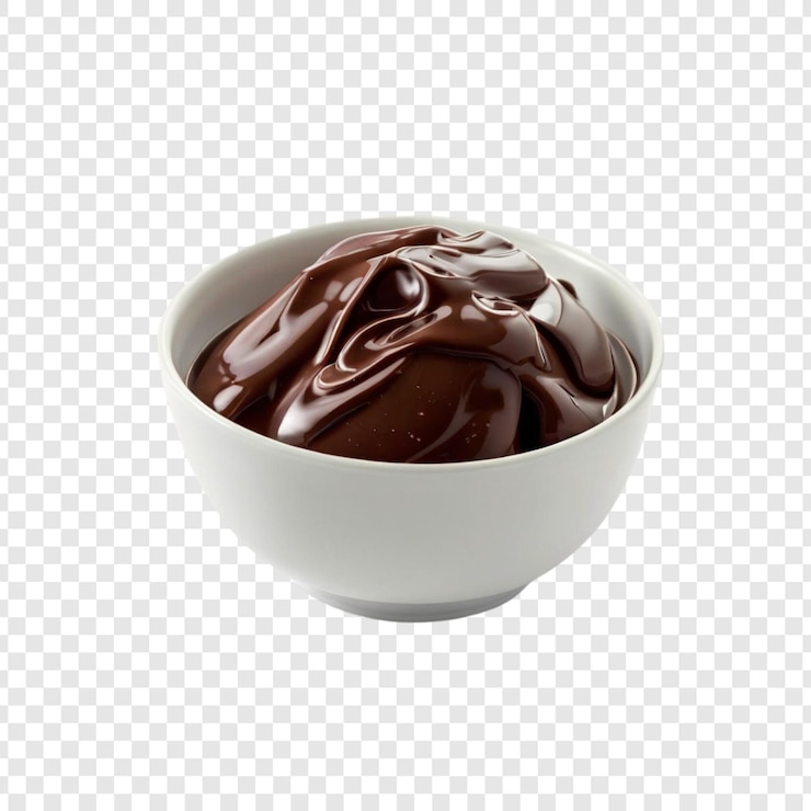 PSD trufas de chocolate decadentes sumergidas en un cuenco de chocolate oscuro derretido