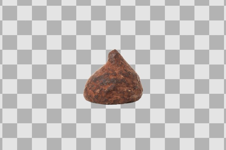 PSD trufas de chocolate de png aisladas sobre un fondo blanco