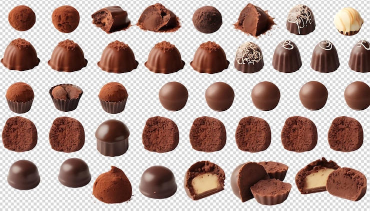 PSD truffes au chocolat variées