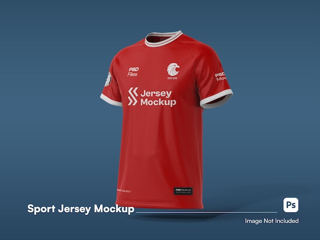 TShirt isometrica Jersey 3D Mockup isolato