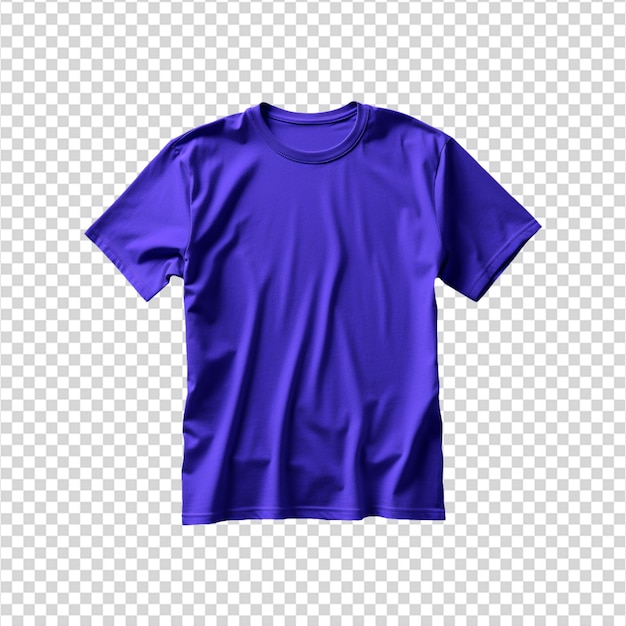 PSD tshirt violet vue de face maquette image png