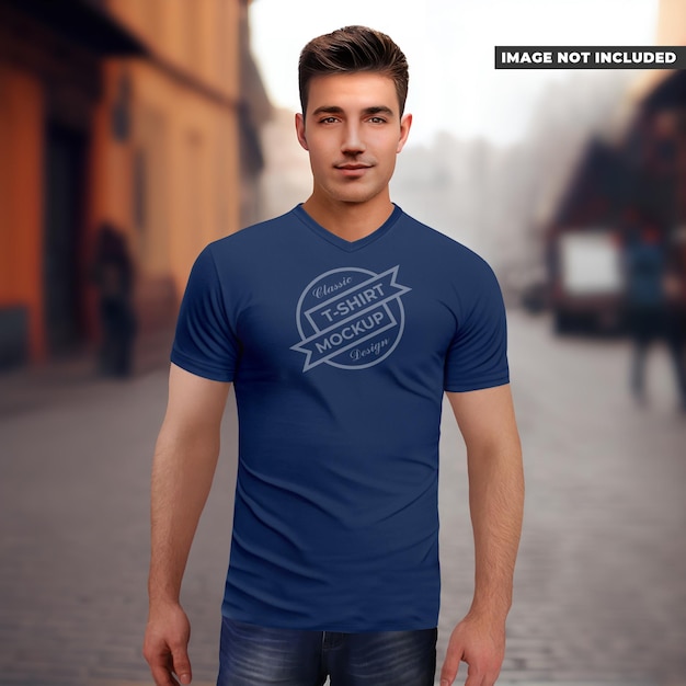 TShirt VNeck Mockup