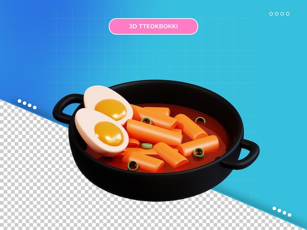 Tteokbokki 3d-symbol