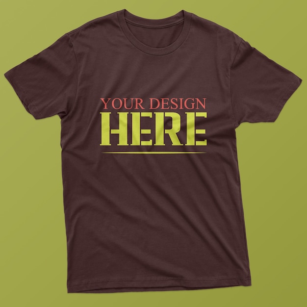 Tu diseño aquí impresionante diseño de camiseta con tipografía.
