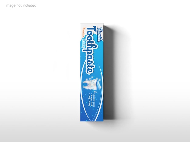 Tube De Dentifrice Avec Maquette De Boîte