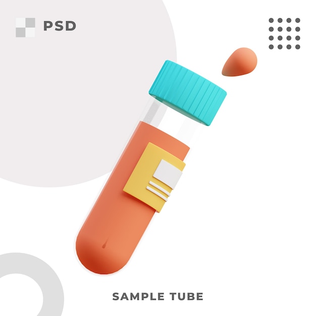 PSD tube d'échantillon