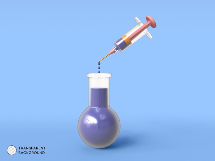 PSD tubo de copo de vidro ícone isolado 3d render ilustração
