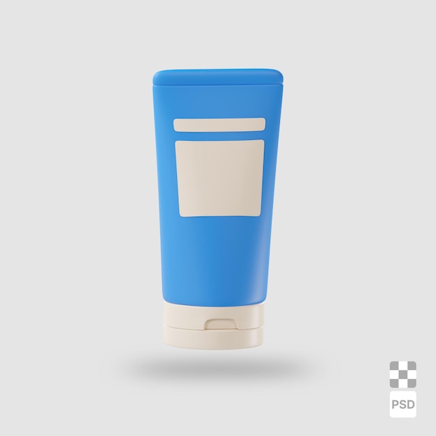 tubo di crema immagine 3D