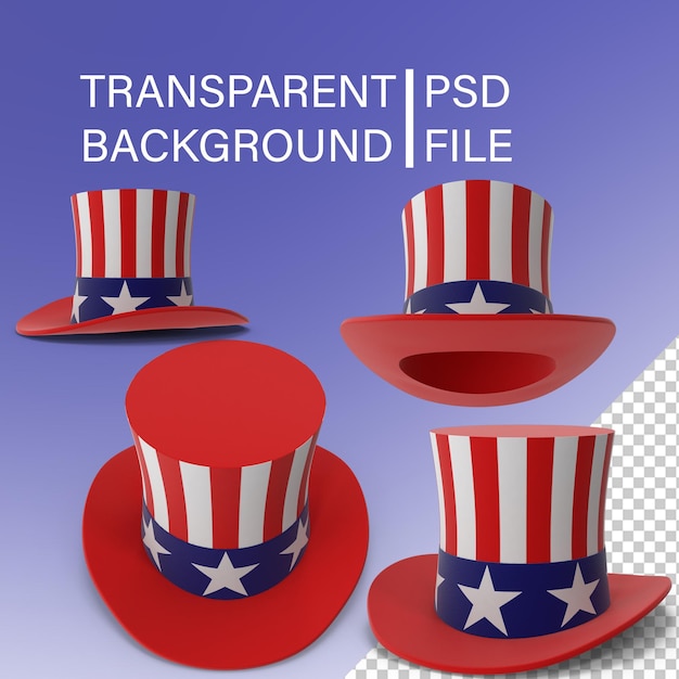 tubo de estufa bandera de estados unidos sombrero PNG