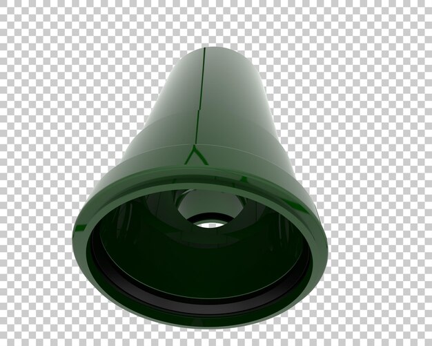 Tubo terminale isolato su sfondo trasparente rappresentazione 3d