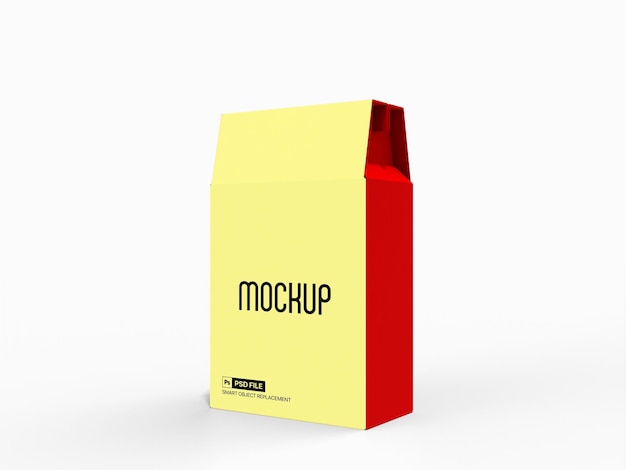 Tuck End Box Variações bevel Top Lock Inserts Mockup