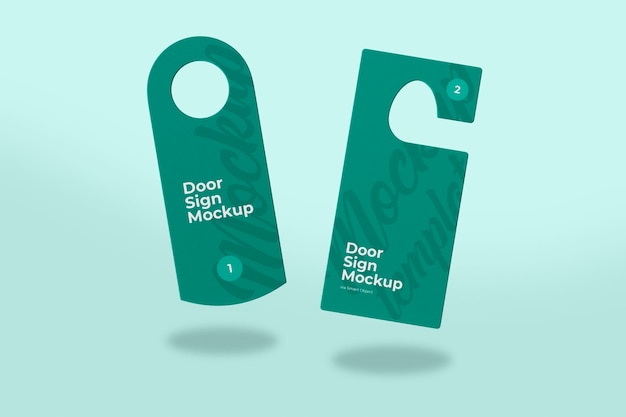 Türschild-Aufhänger Mockup für Privatsphäre