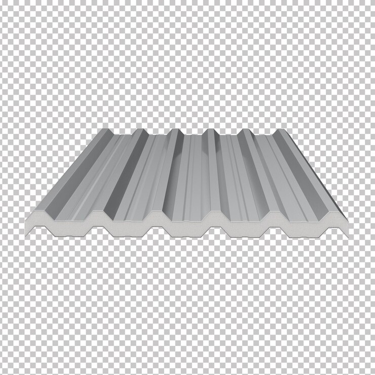 PSD tuiles de toit en panneau sandwich thermoacoustique galvanisé 3d à fond transparent