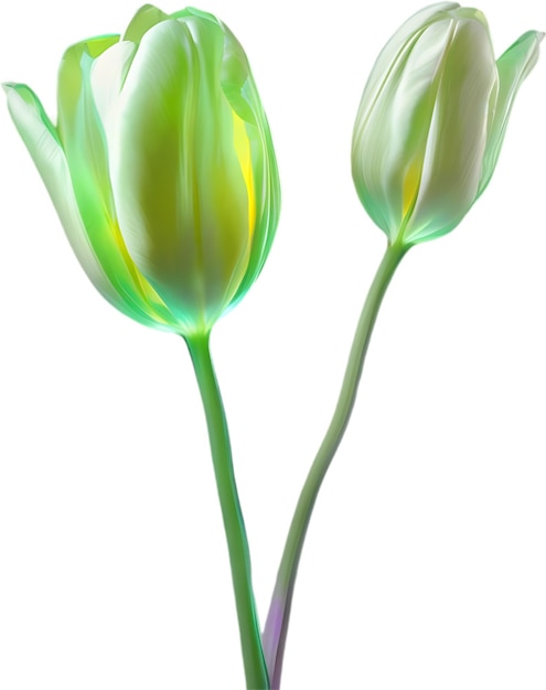 Tulipán brillante imagen en primer plano de la flor de tulipán brillante