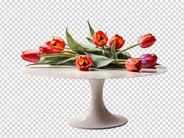 PSD tulipes de table en png