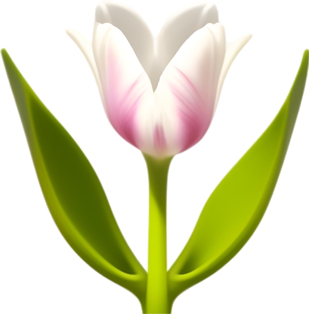 PSD tulpen-clipart ein süßes tulpenblumen-symbol