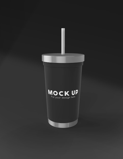 Tumbler arquivo de maquete PSD com maquete de produto de objeto inteligente