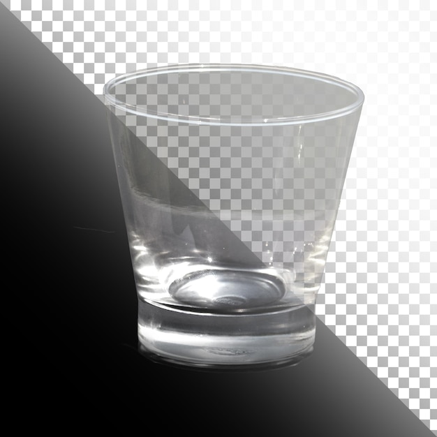 Tumbler di vetro vuoto