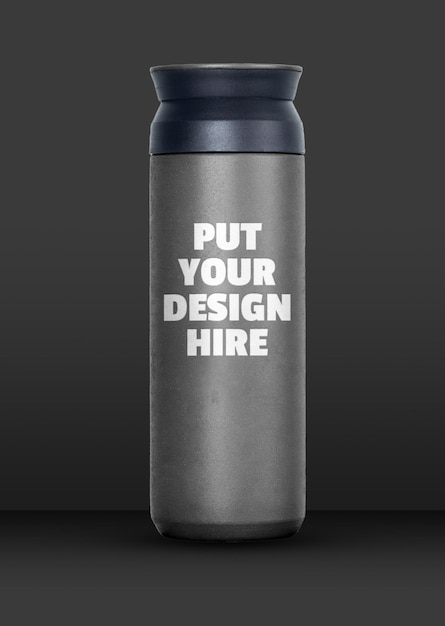 PSD tumbler mockup com qualquer uso de cor