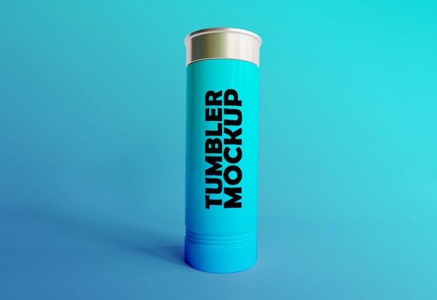 Tumbler mockup con parola personalizzabile