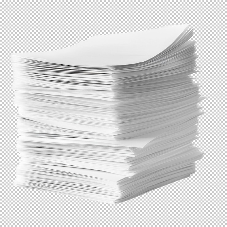 PSD tumpukan kertas