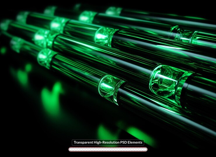 PSD túnel oscuro con luz brillante iluminada