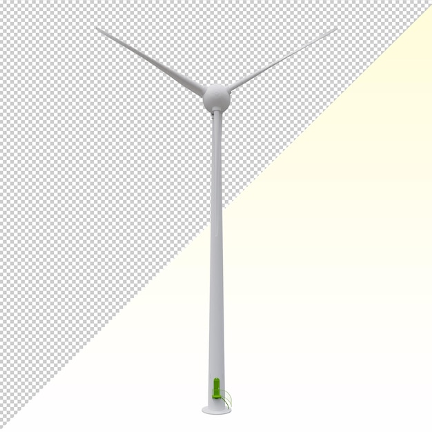 PSD turbina de vento 3d isolada