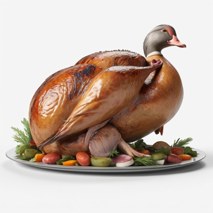PSD turducken psd en un fondo blanco